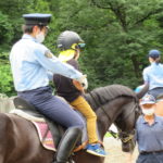 ひかり組　6月８日㈭川あそび　6月14日㈬平安騎馬隊　乗馬体験